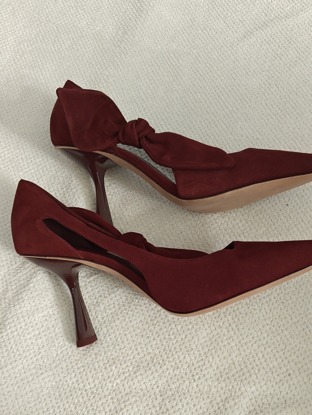 Kate Spade Burgundy Bunnie Pumps 9.5B EUC - Picture 2 of 8